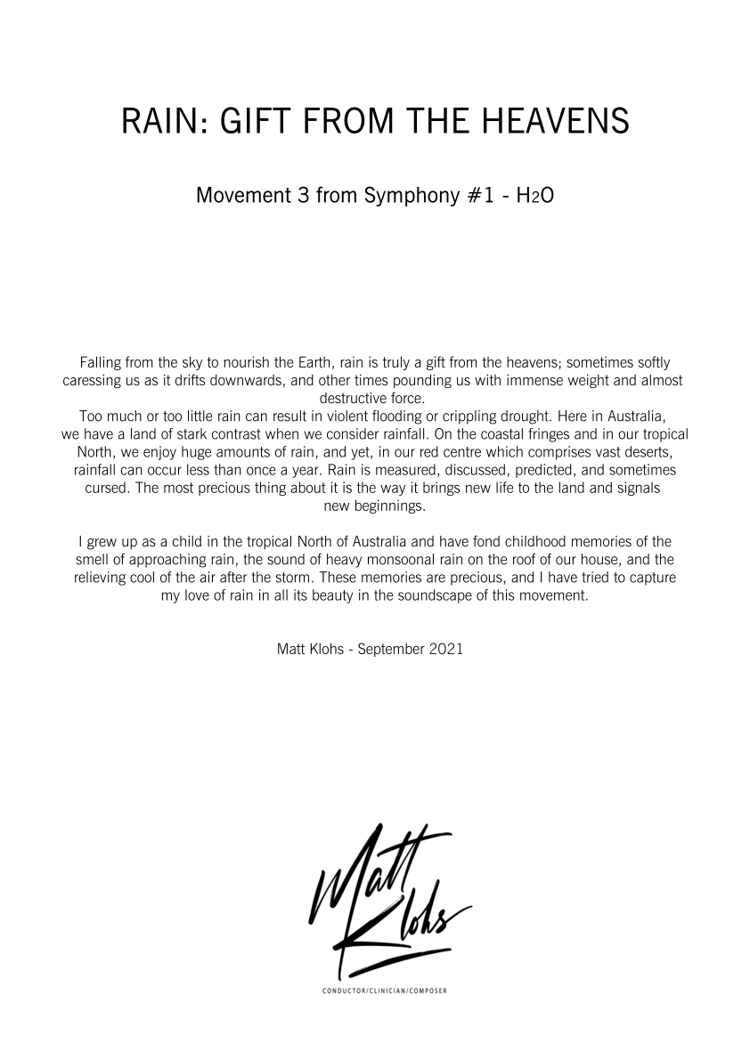 Grade 5 - Rain: Gift From The Heavens