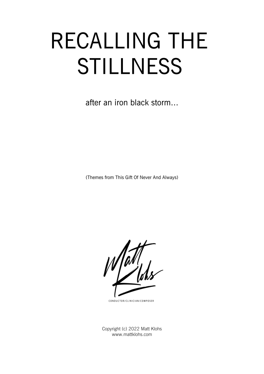 Grade 4 - Recalling The Stillness