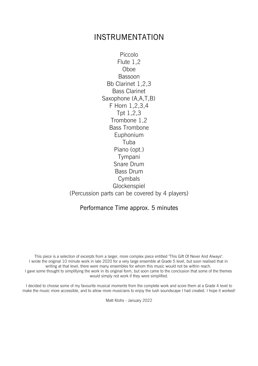 Grade 4 - Recalling The Stillness