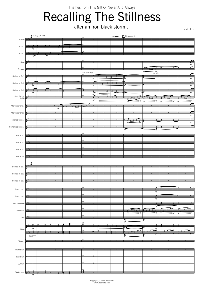 Grade 4 - Recalling The Stillness