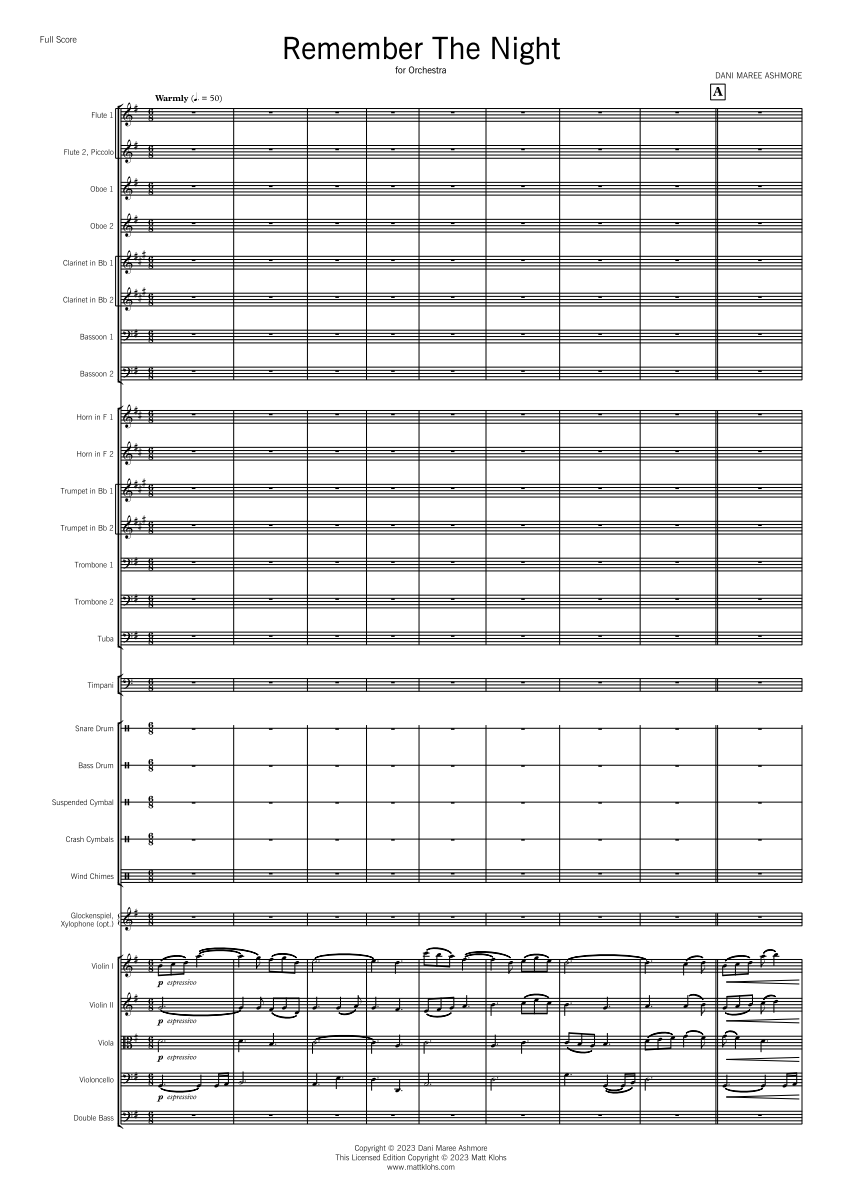 Symphony Orchestra - Advanced - Remember The Night