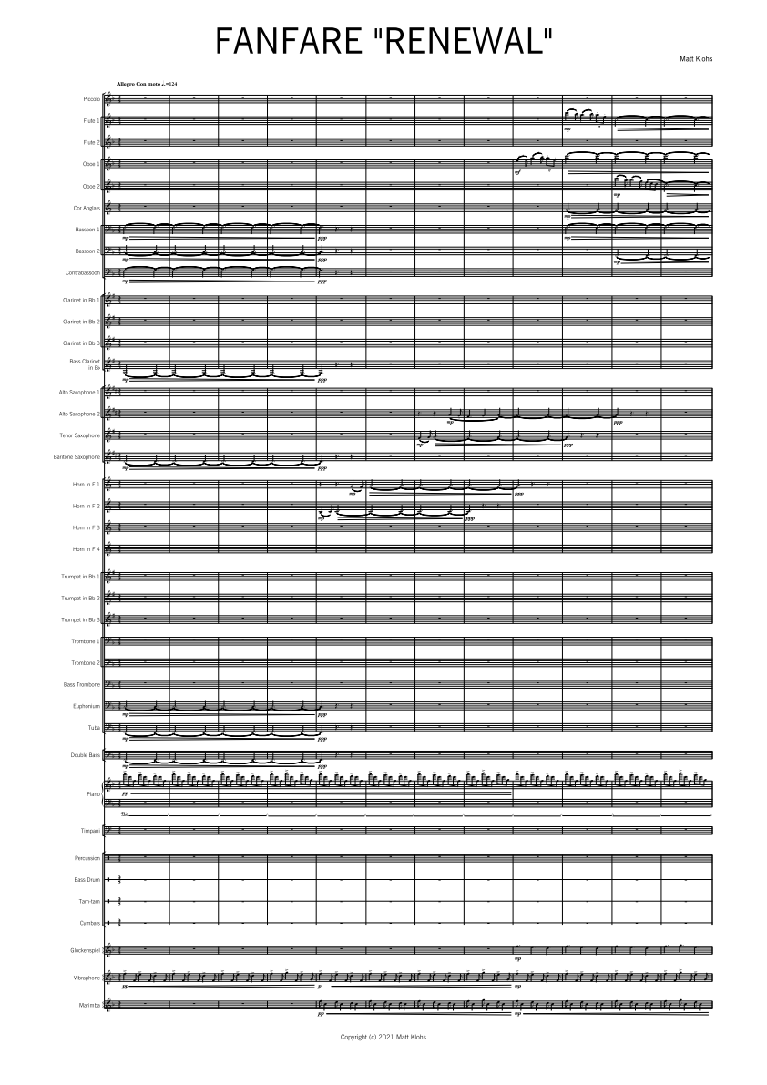 Grade 5 - Fanfare "Renewal"