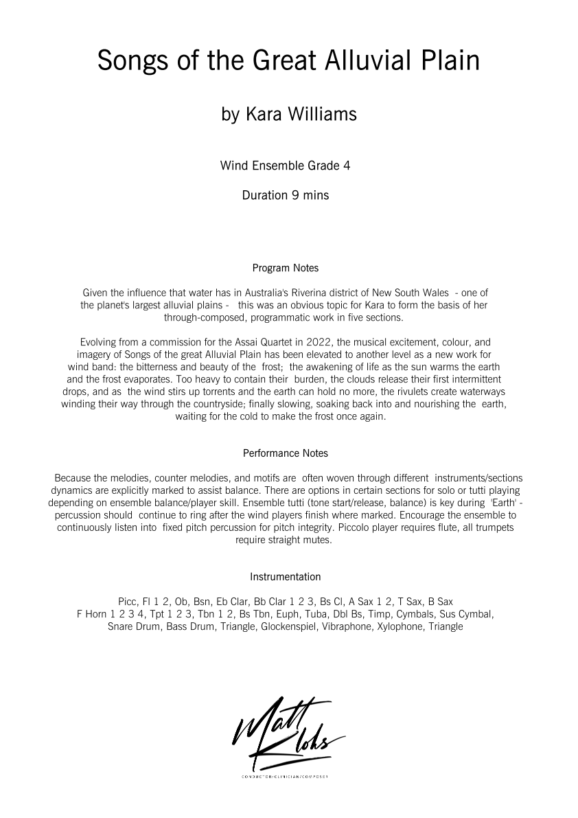 Grade 4 - Songs Of The Great Alluvial Plain