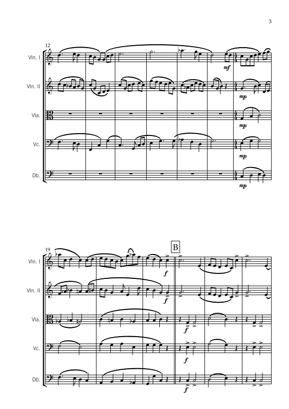 String Orchestra - Intermediate - Sunlight On Matilda Bay