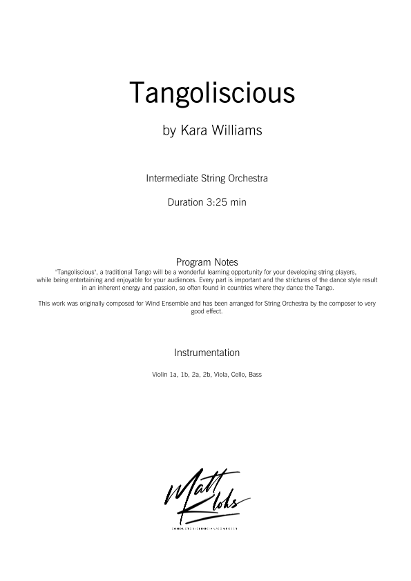 String Orchestra - Intermediate - Tangoliscious