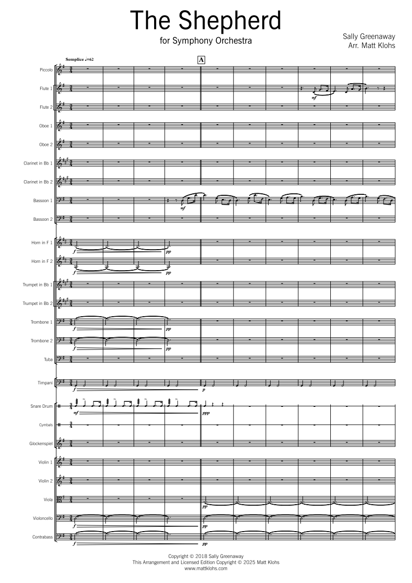 Symphony Orchestra - Advanced - The Shepherd