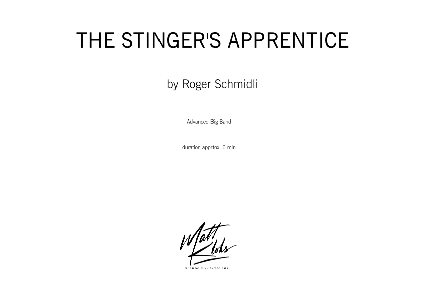 Australian Big Band - Advanced - The Stinger's Apprentice