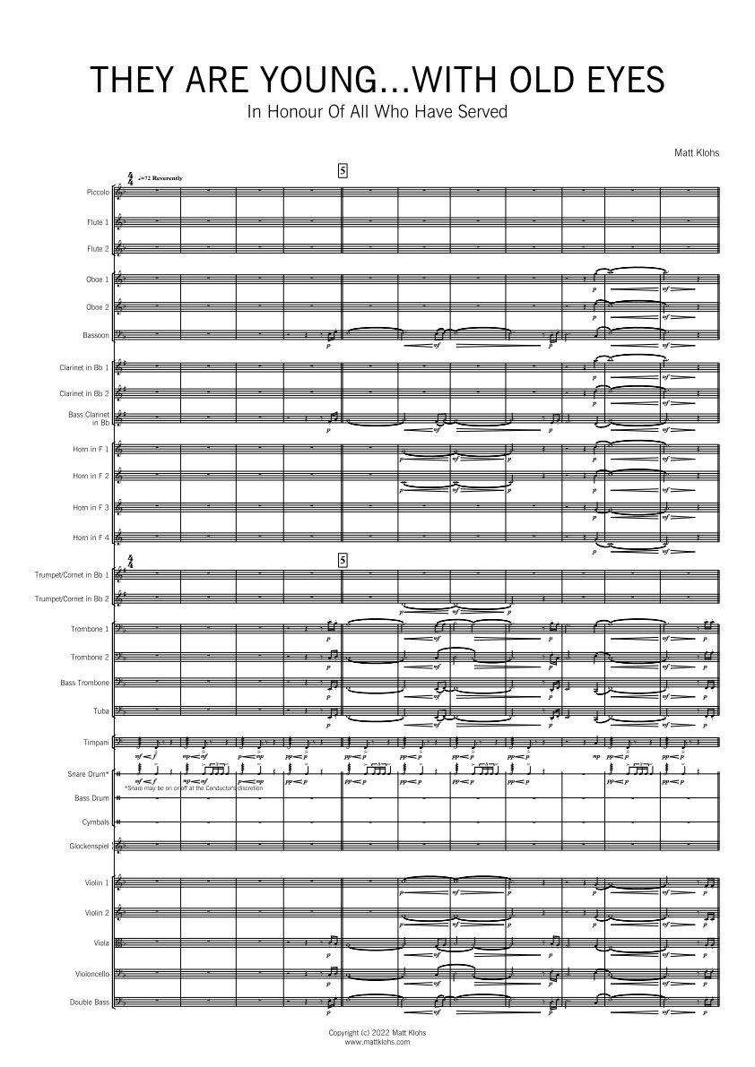 Symphony Orchestra - Advanced - They Are Young...With Old Eyes