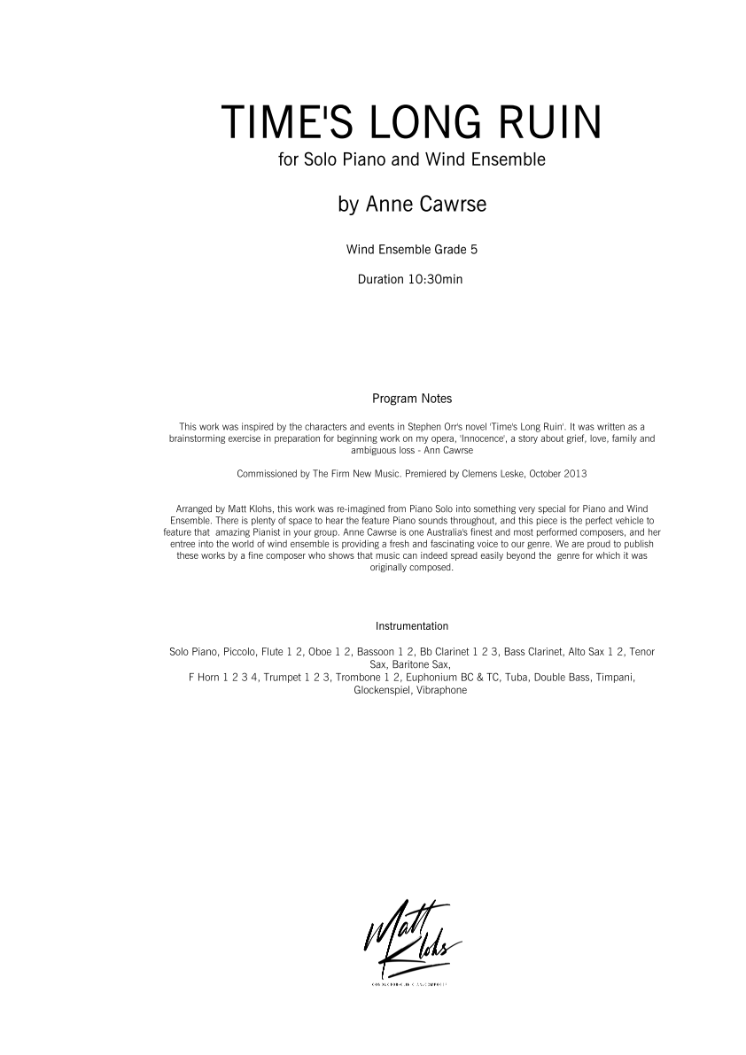 Grade 5 - Time's Long Ruin