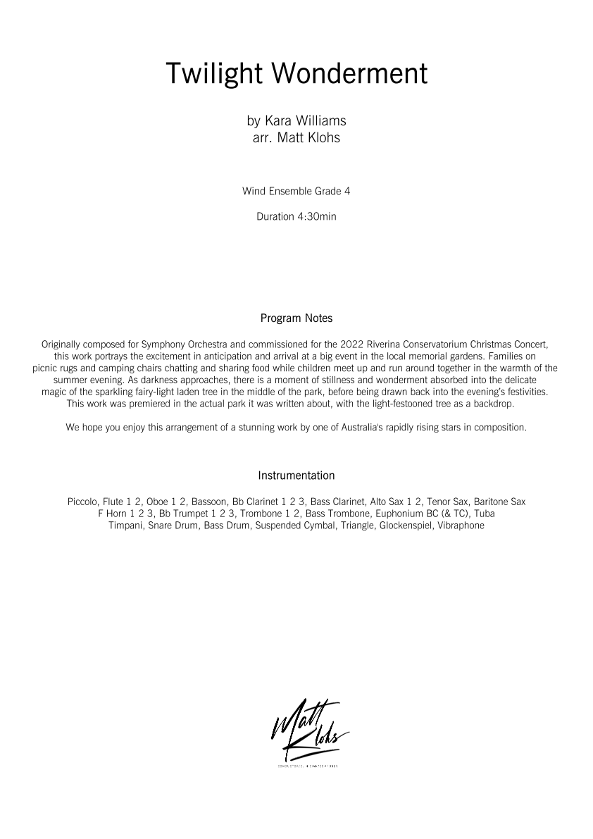 Grade 4 - Twilight Wonderment