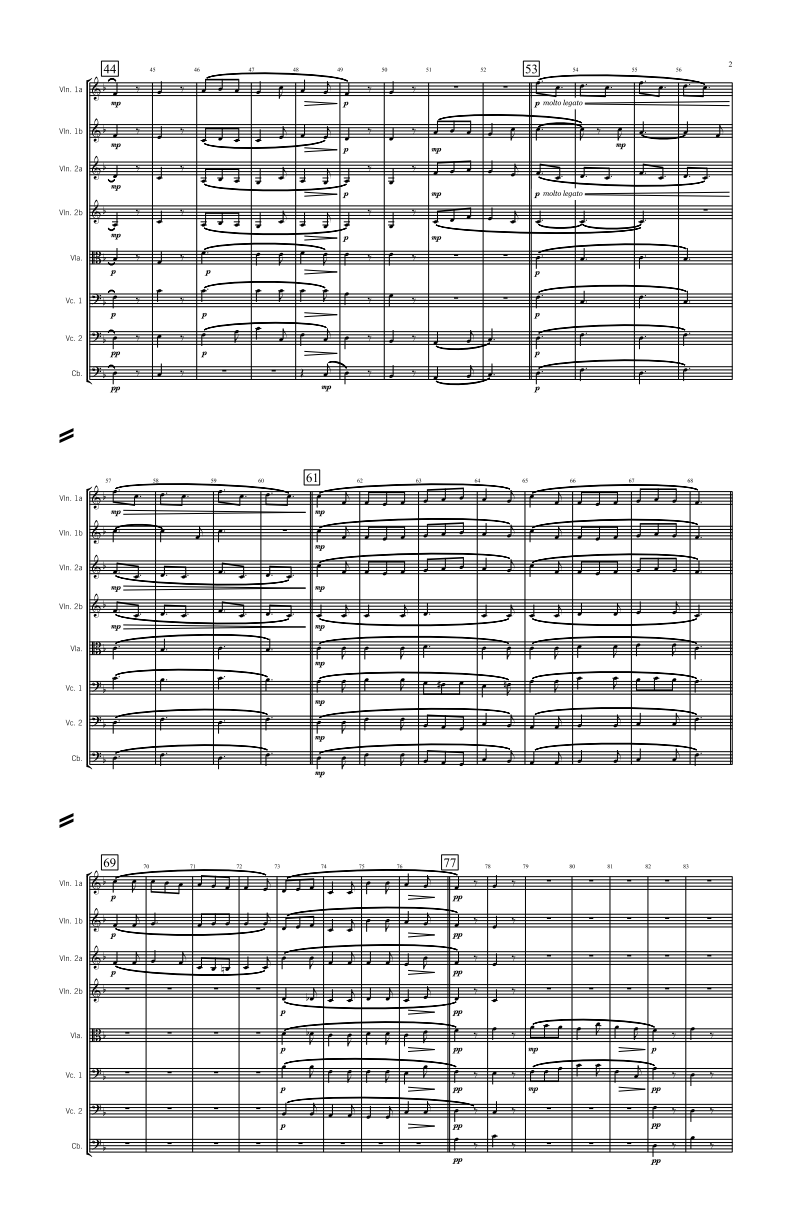 String Orchestra - Intermediate - Un Flambeau, Jeanette, Isabelle