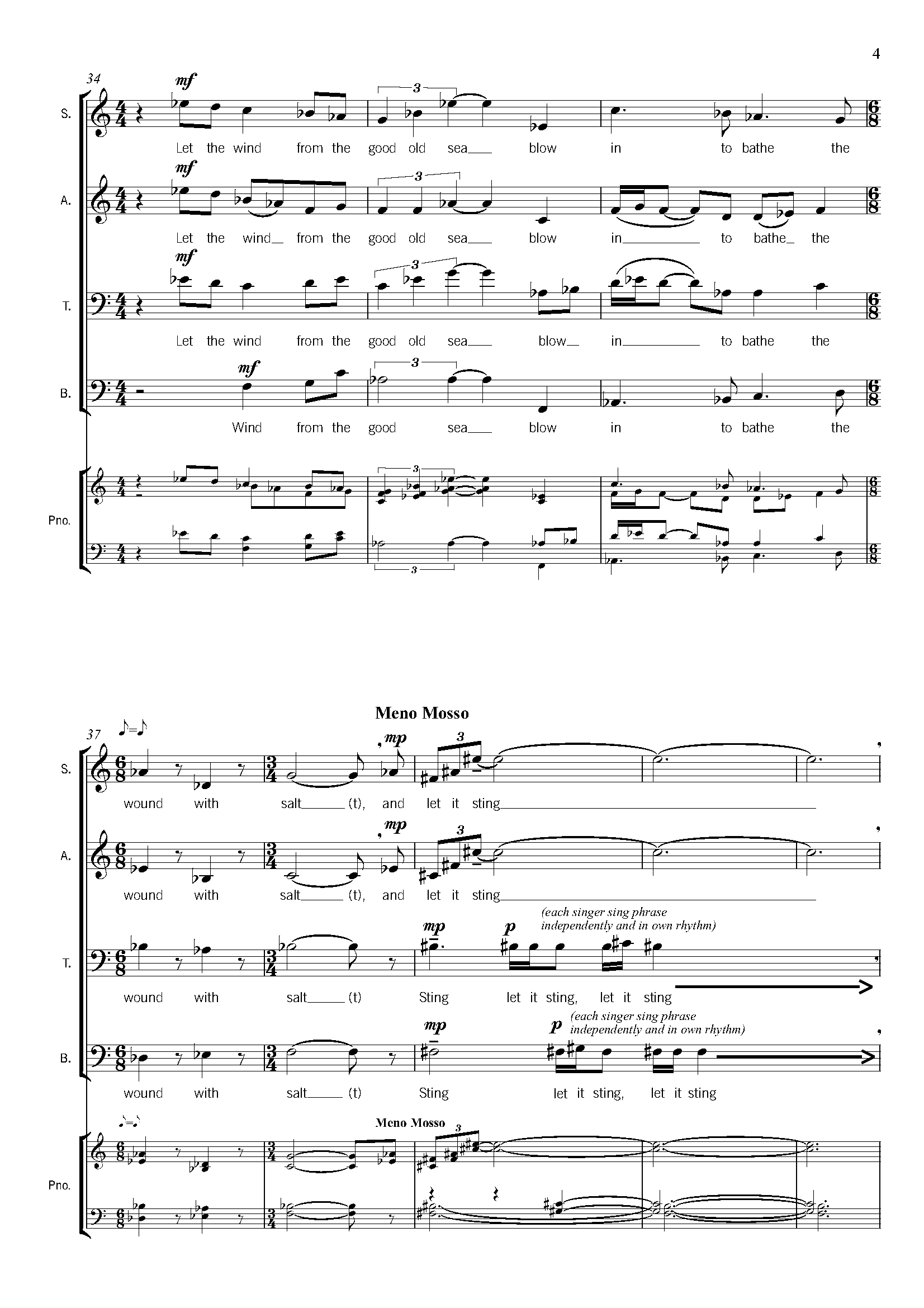 When The Heart - Medium (up to 50 Voices) SATB A Capella Choir - Anne Cawrse