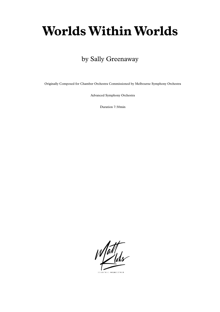 Symphony Orchestra - Professional - Worlds Within Worlds