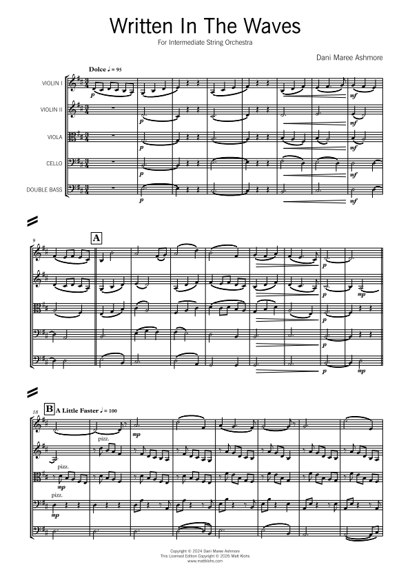 String Orchestra - Intermediate - Written In The Waves