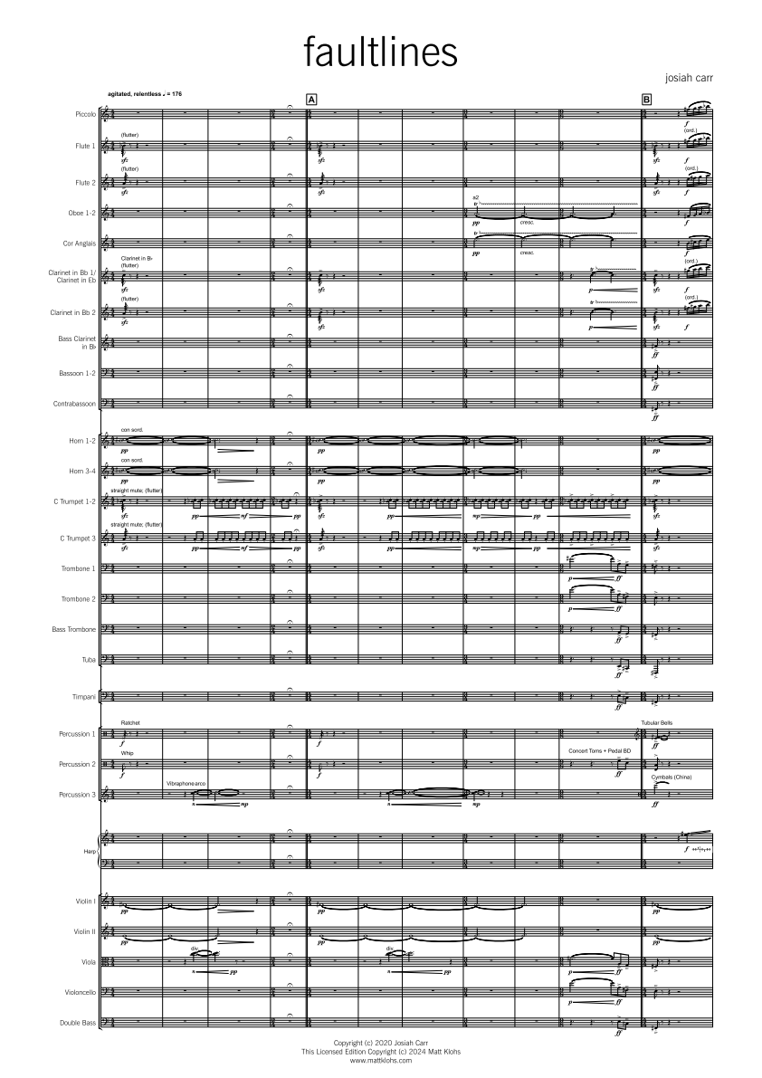 Symphony Orchestra - Professional - Faultlines