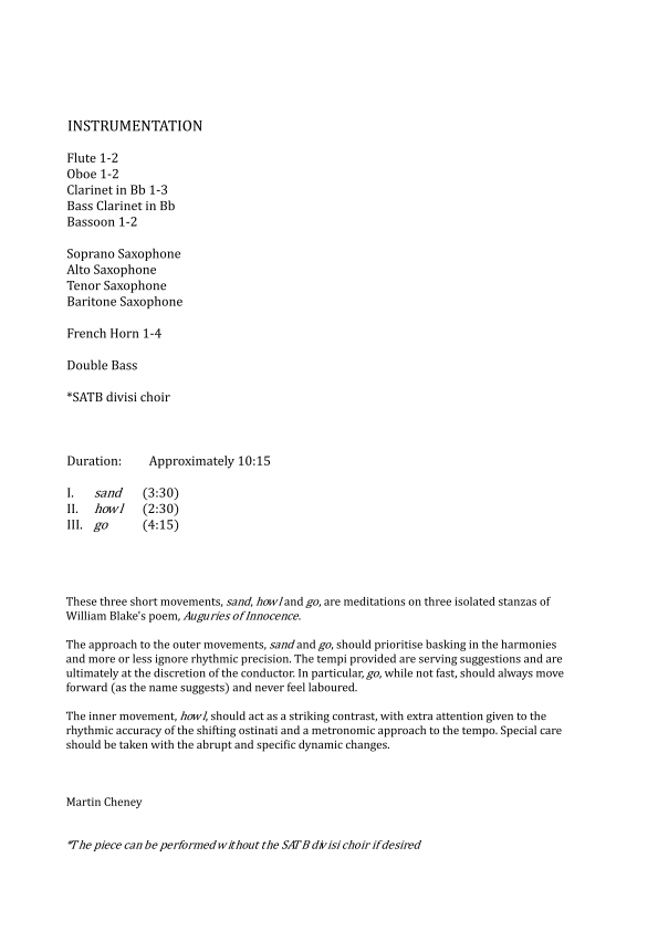 Grade 5 - Auguries Of Innocence