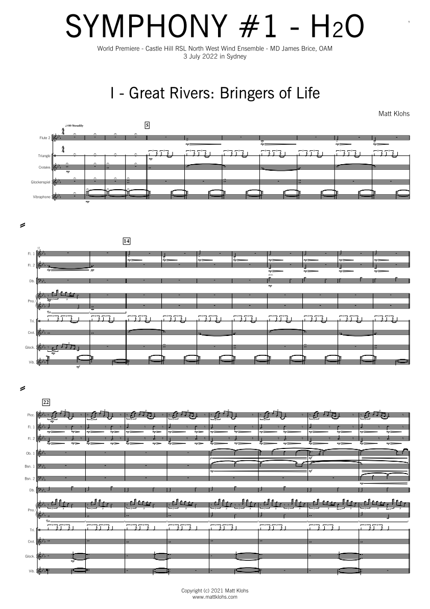 Grade 5 - Symphony #1 - "H2O"
