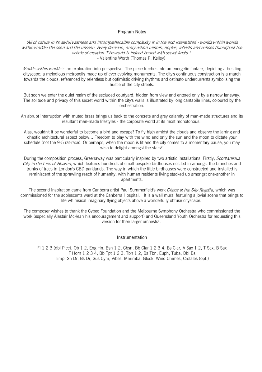 Grade 5 - Worlds Within Worlds