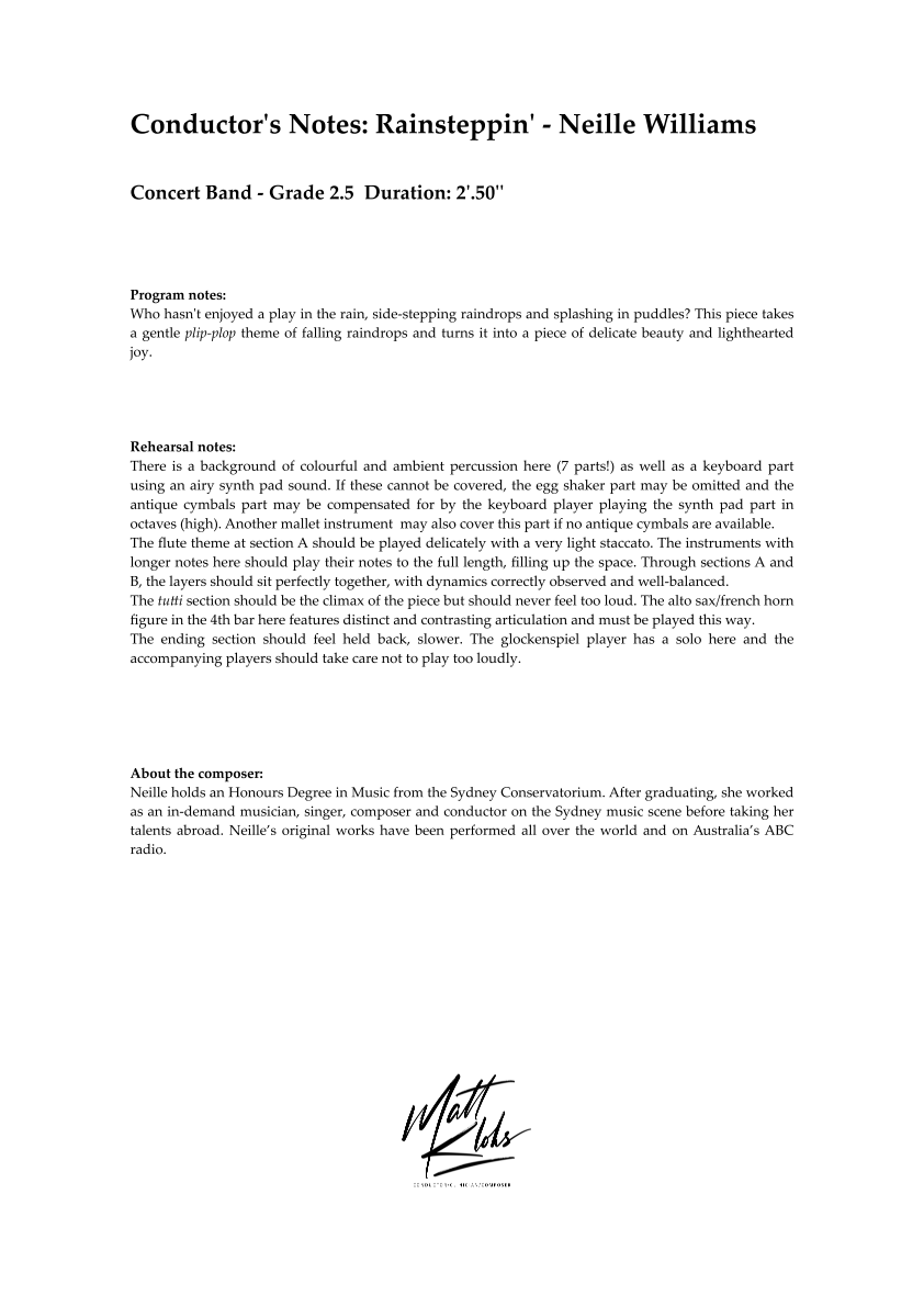 Grade 2.5 - Rainsteppin'