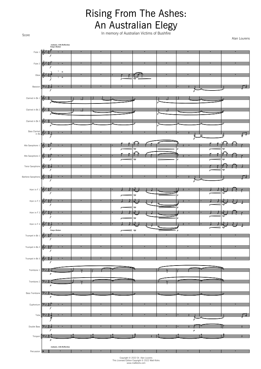 Grade 3.5 - Rising From The Ashes: An Australian Elegy