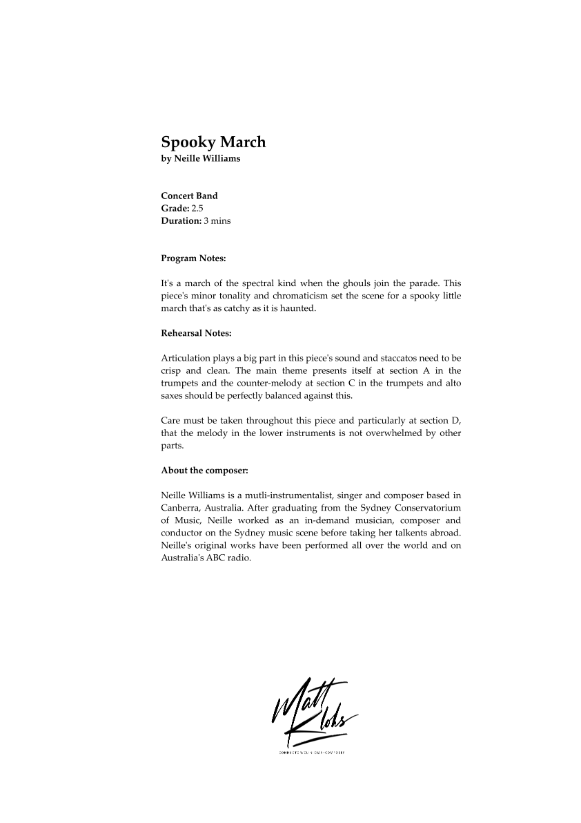 Grade 2.5 - Spooky March