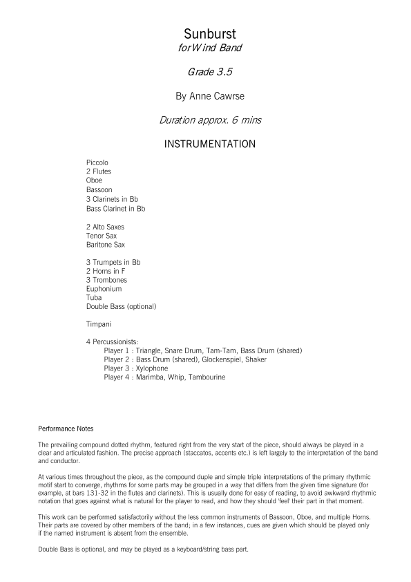 Grade 3.5 - Sunburst