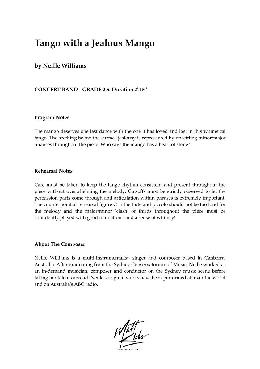 Grade 2.5 - Tango With A Jealous Mango