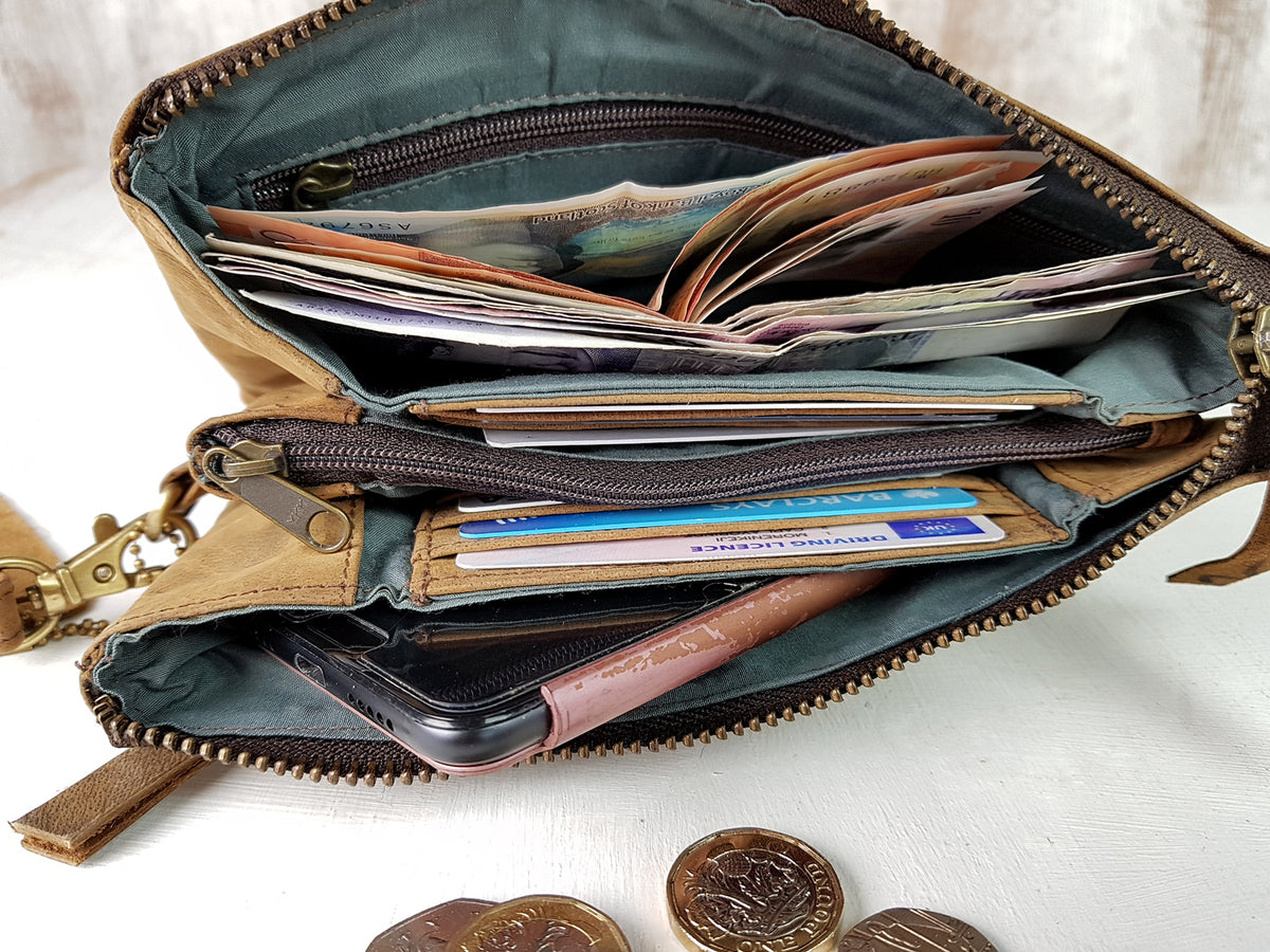 Leather Clutch Purse