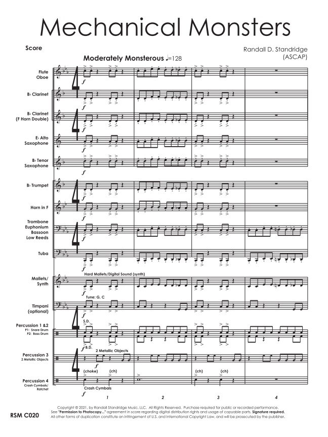 Randall Standridge Music Grade 0.5 - Mechanical Monsters