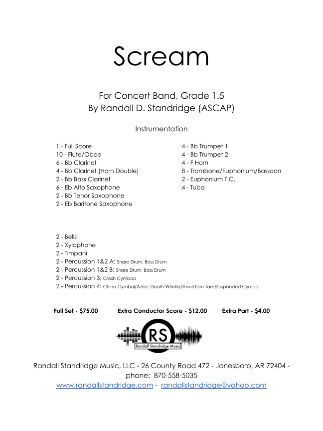 Randall Standridge Music Grade 1.5 - Scream