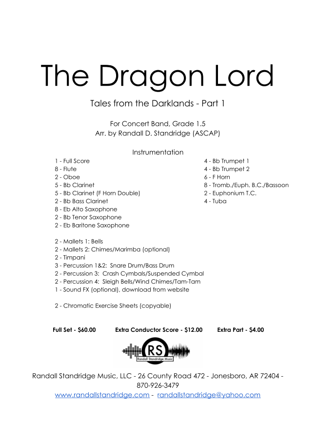 Randall Standridge Music Grade 1.5 - The Dragon Lord