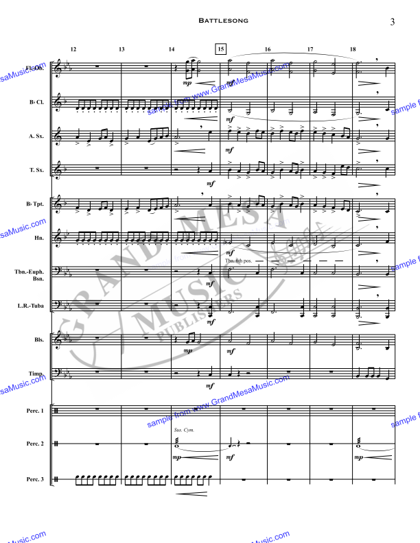 Randall Standridge Music Grade 1 - Battlesong