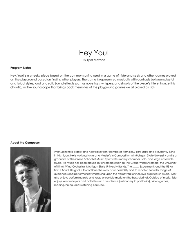 Randall Standridge Music Grade 1 - Hey You!