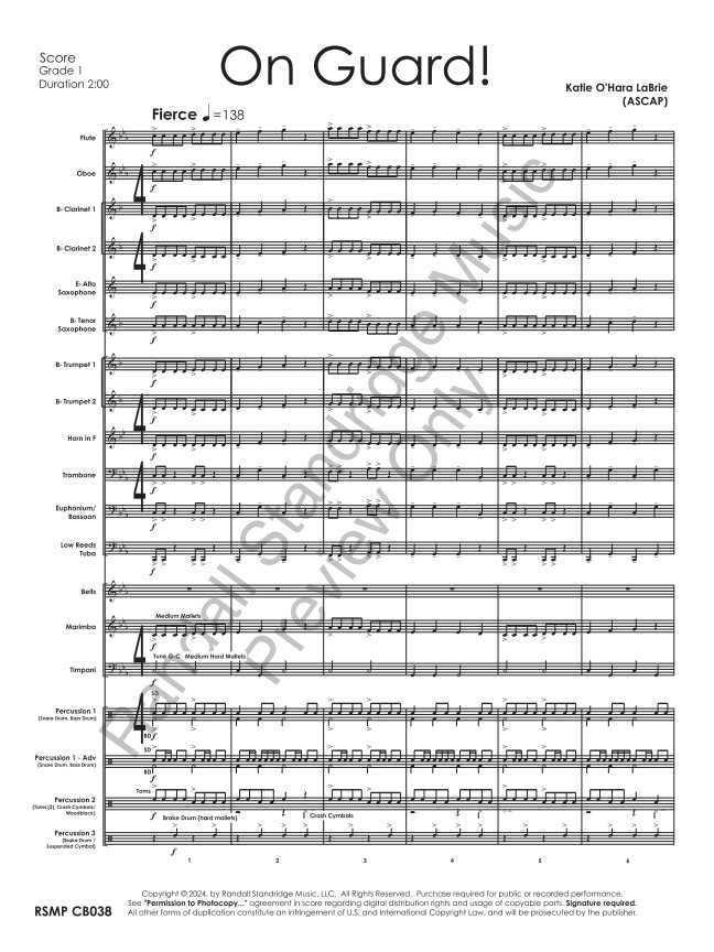 Randall Standridge Music Grade 1 - On Guard