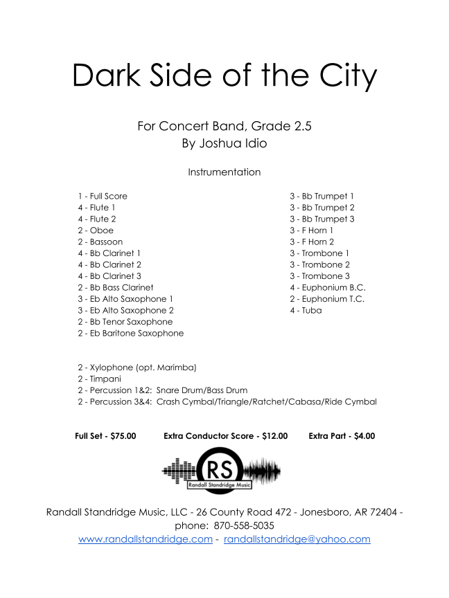 Randall Standridge Music Grade 2.5 - Dark Side Of The City