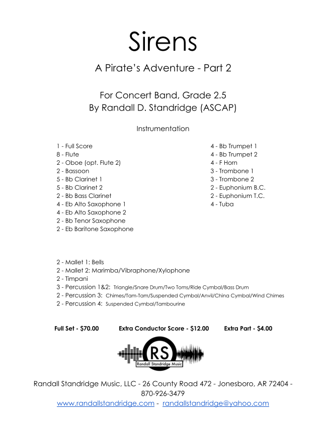 Randall Standridge Music Grade 2.5 - Sirens