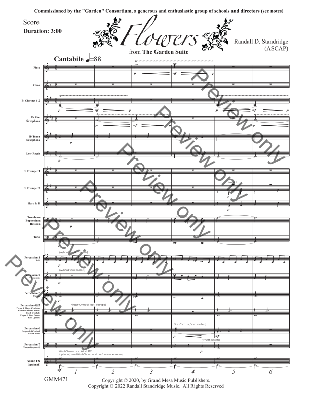 Randall Standridge Music Grade 2 - Flowers