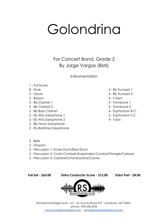 Randall Standridge Music Grade 2 - Golondrina