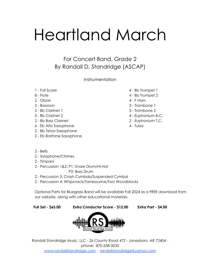 Randall Standridge Music Grade 2 - Heartland March