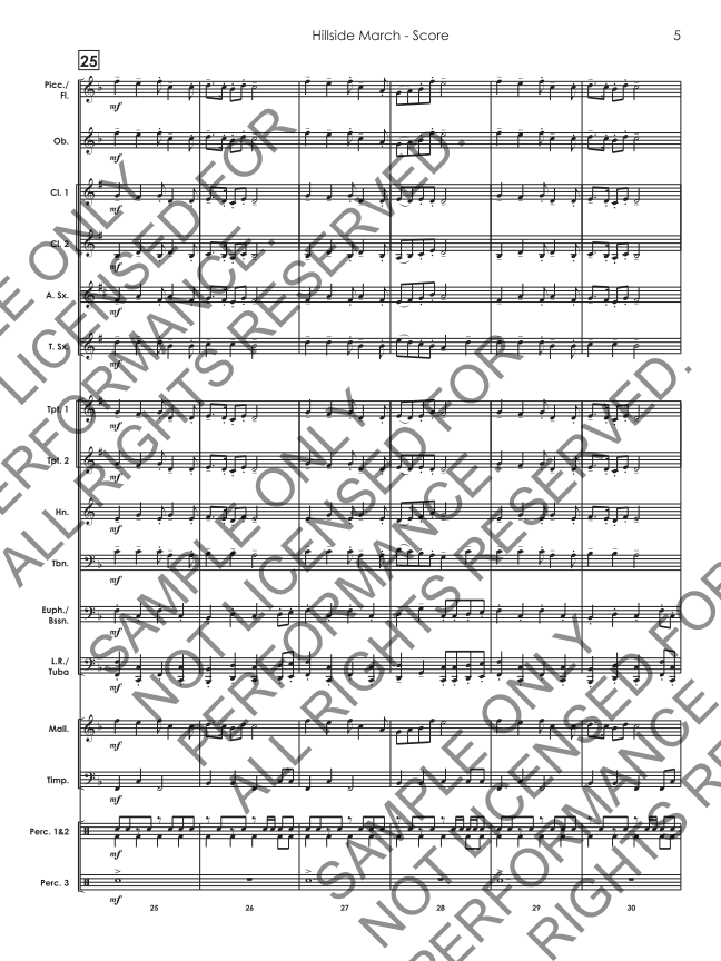 Randall Standridge Music Grade 2 - Hillside March