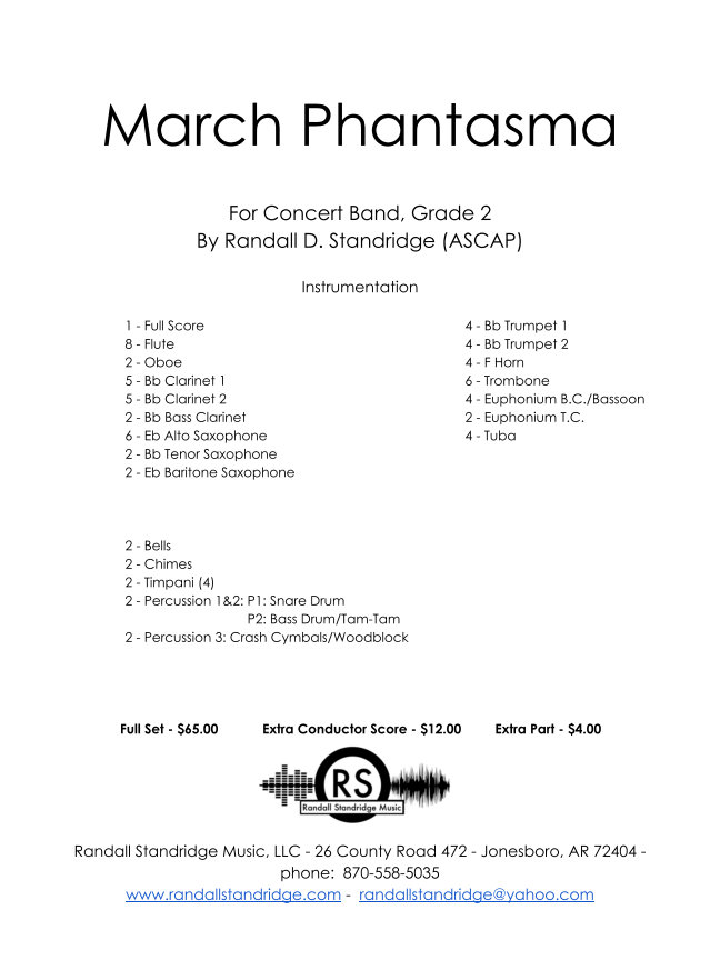 Randall Standridge Music Grade 2 - March Phantasma