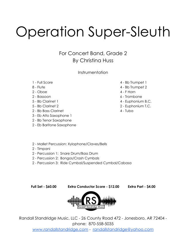 Randall Standridge Music Grade 2 - Operation Super Sleuth