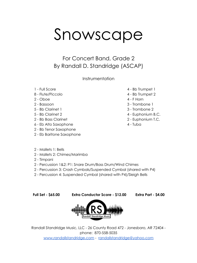 Randall Standridge Music Grade 2 - Snowscape