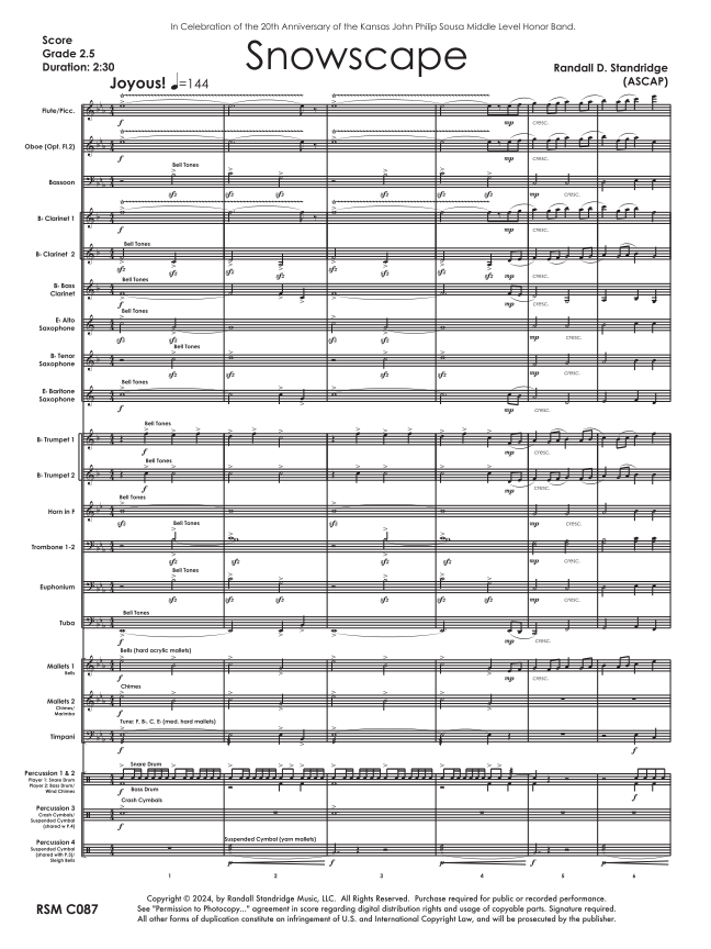 Randall Standridge Music Grade 2 - Snowscape