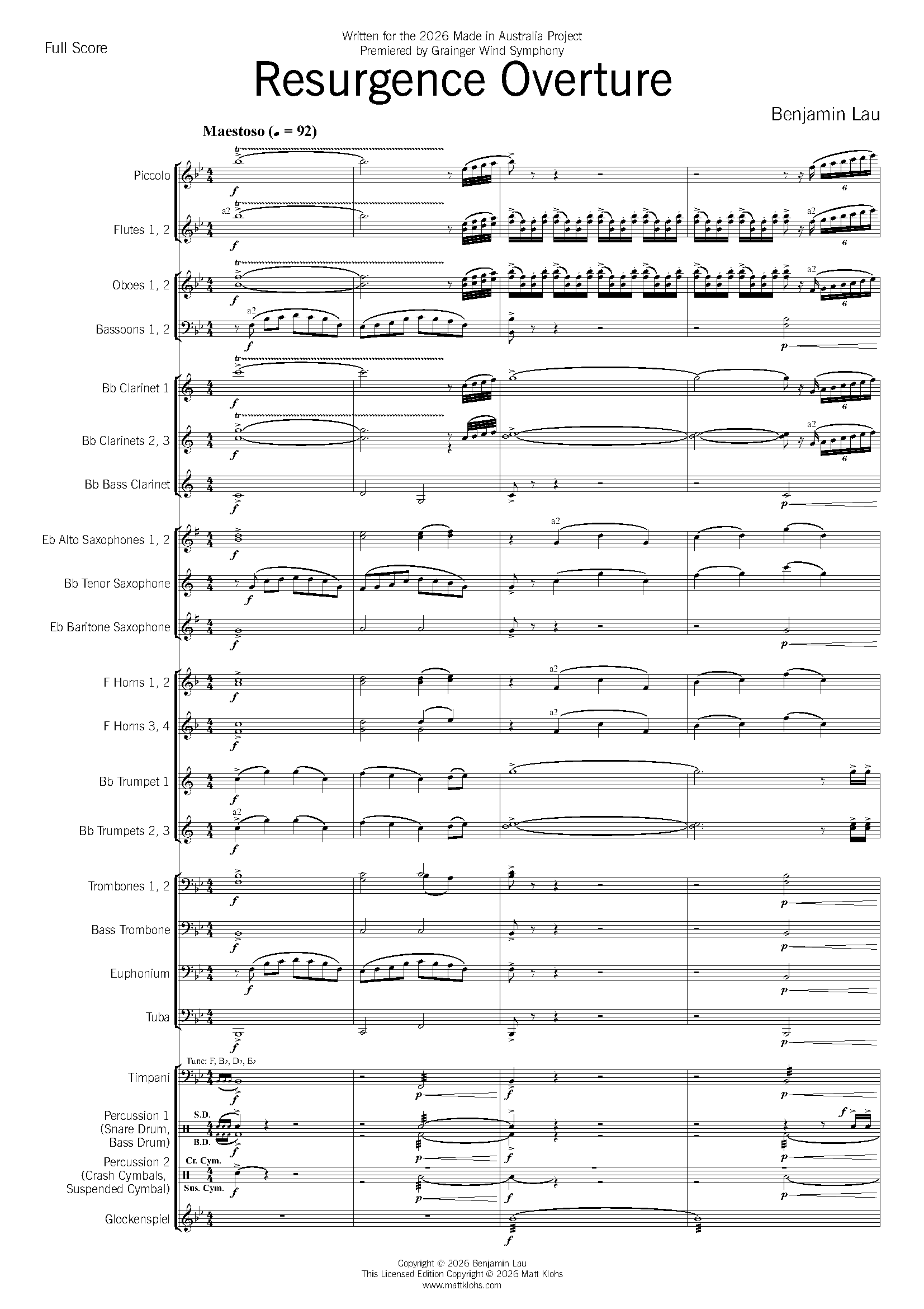 Grade 4 - Resurgence Overture