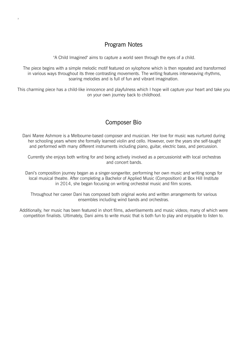 Grade 3.5 - A Child Imagined