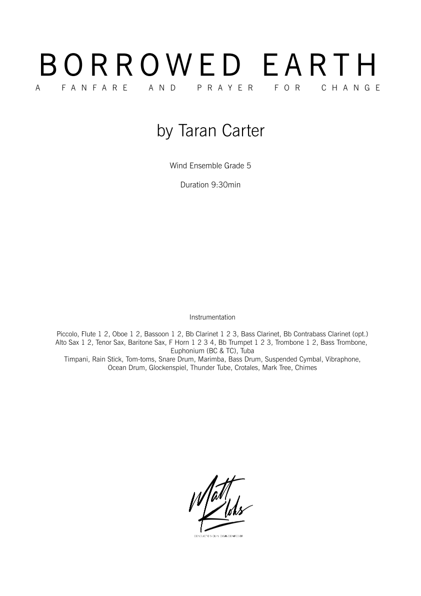 Grade 5 - Borrowed Earth