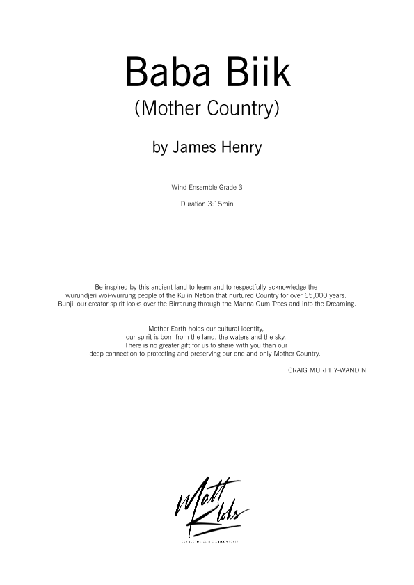 Grade 3 - Baba Biik (Mother Country)