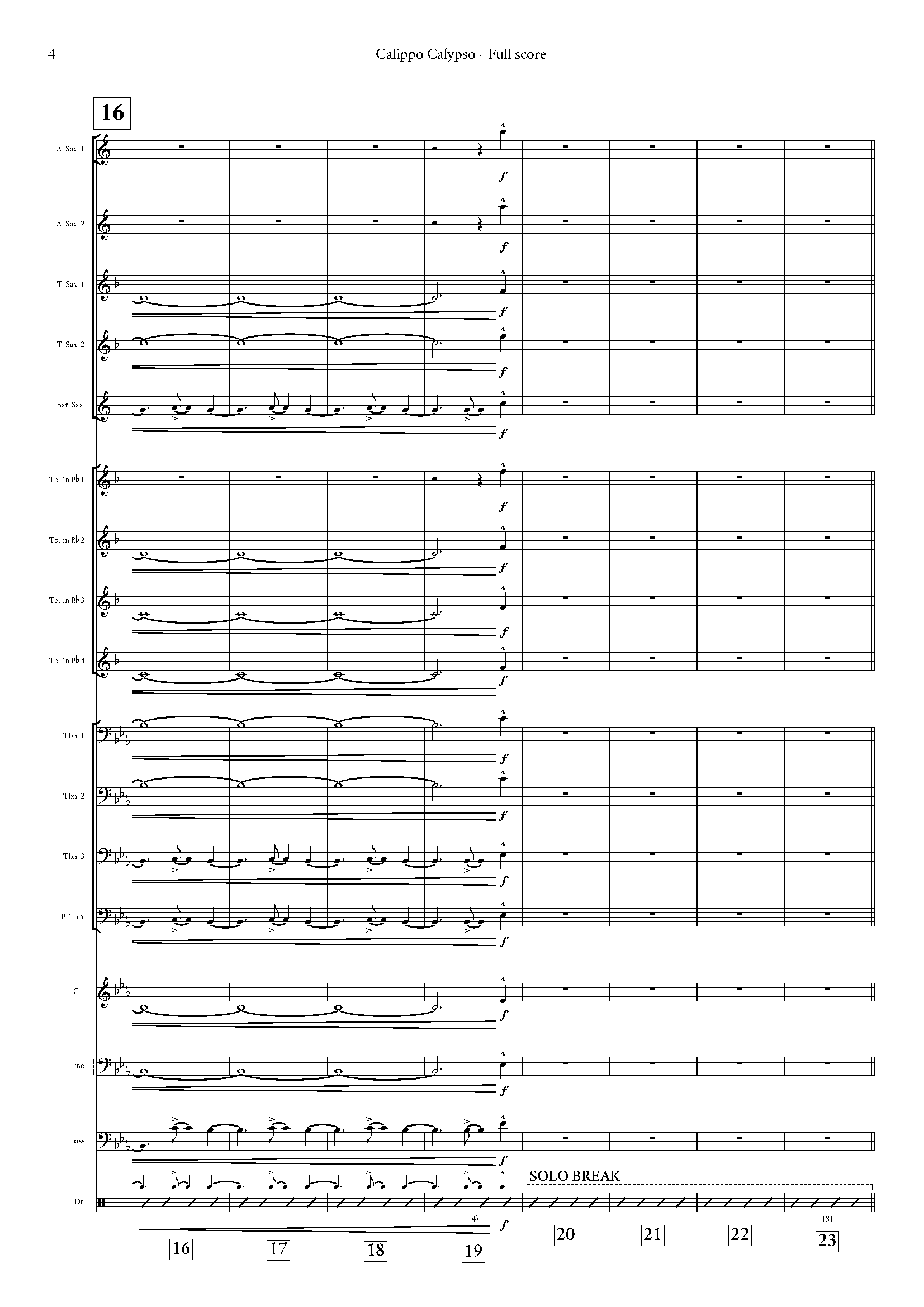 Australian Big Band - Calippo Calypso - Intermediate