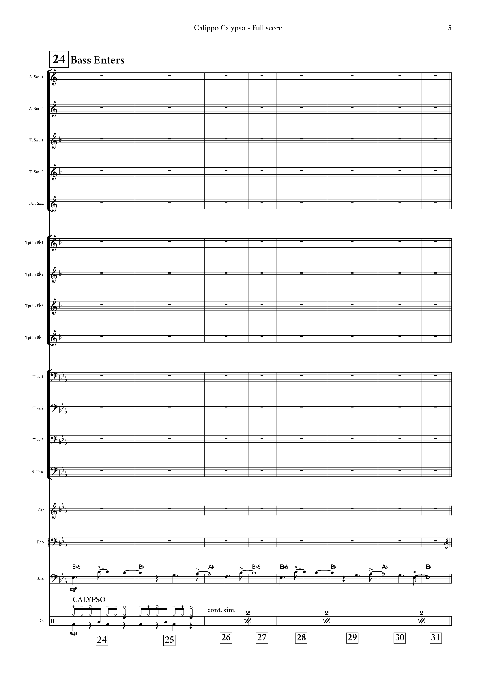Australian Big Band - Calippo Calypso - Intermediate